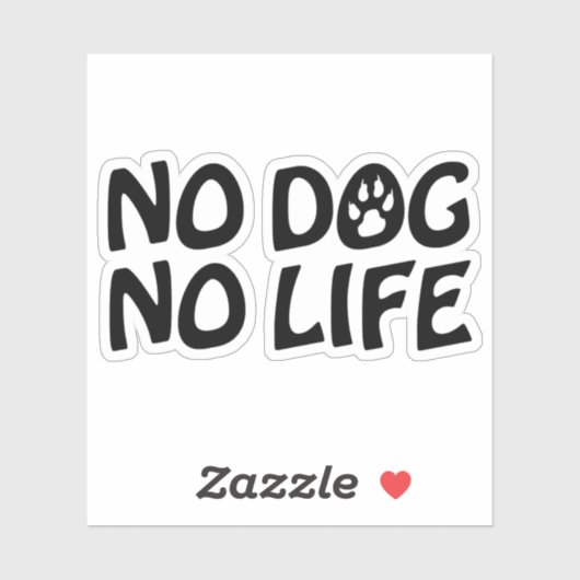 GEEN DOG STICKER (Vel)