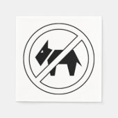 Geen Dogs Paper Napkins Servet (Voorkant)