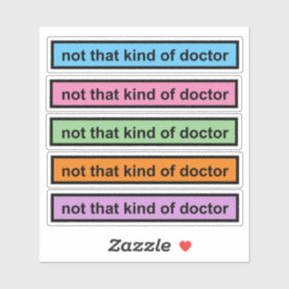 geen dokter die sticker Vinyl Sticker