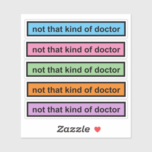 geen dokter die sticker Vinyl Sticker (Vel)