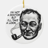 Geen dokter, gewoon hilarisch Ornament (Achterkant)