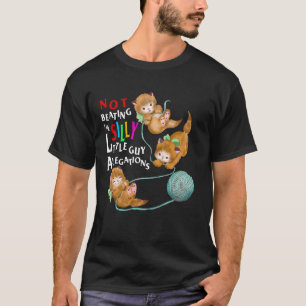 Geen domme kleine vent beuken Beschuldigingen Kat T-shirt