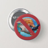 Geen Donald Trump Button ook bekend als "The Botto (Voorkant /achterkant)