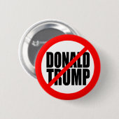 "GEEN DONALD TRUMP" RONDE BUTTON 5,7 CM (Voorkant /achterkant)