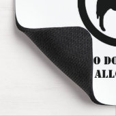 Geen Donkeys toegestaan Mouspad Muismat (Hoek)