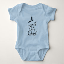 Geen dood alleen wedergeboorte BABY JERSEY ROMPERT