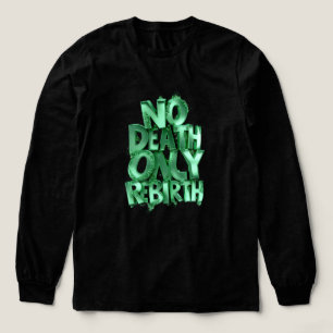 Geen dood alleen wedergeboorte BELLA+CANVAS Groene Tri-Blend Shirt