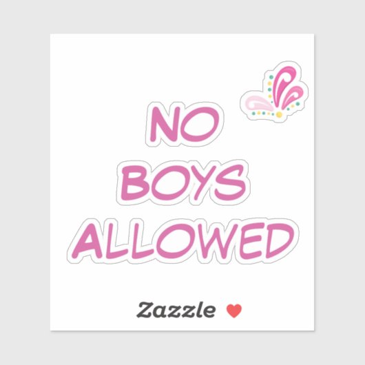 Geen dozen met aangepaste tekstroze flakkering sticker (Vel)