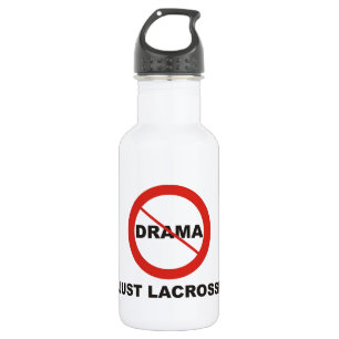 Geen drama alleen Lacrosse Waterfles