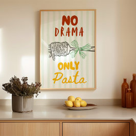 Geen Drama Alleen Pasta Poster