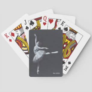 Geen Drama, Alleen Vrijheid, Zwart & Wit Ballerina Pokerkaarten