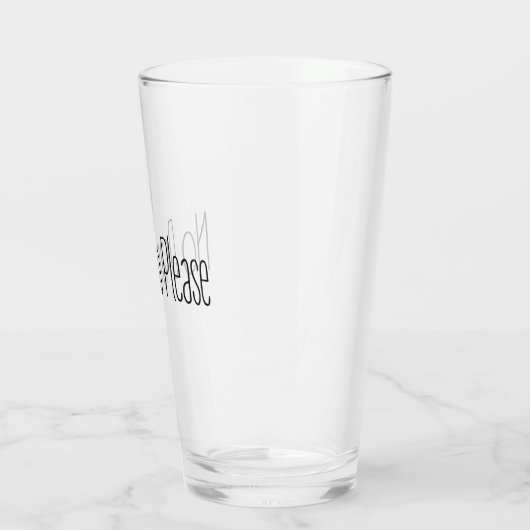 Geen drama alstublieft glas (Links)