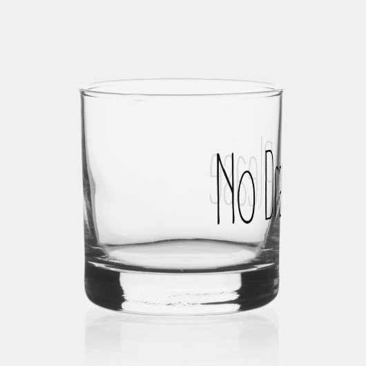 Geen drama alstublieft whisky glas (Rechts)