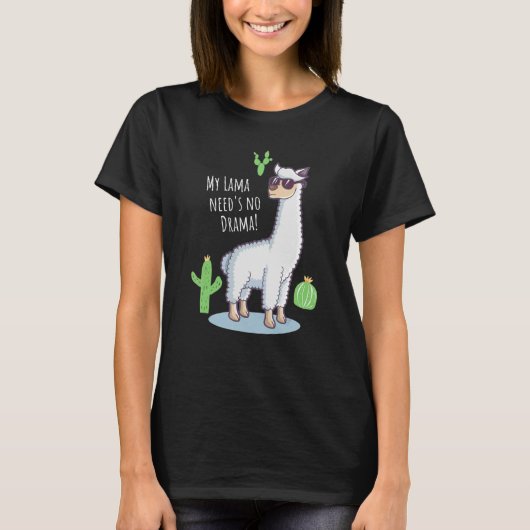 Geen drama-bladecactus t-shirt (Voorkant)