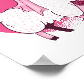 Geen Drama BRIDE Funny Wedding Vrijgezellenfeest Poster (Hoek)