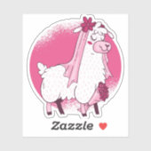 Geen Drama BRIDE Funny Wedding Vrijgezellenfeest Sticker (Vel)