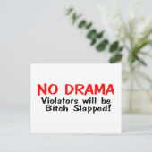 Geen Drama Briefkaart (Staand voorkant)
