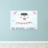 Geen Drama Canvas Afdruk (Insitu (Houten vloer))