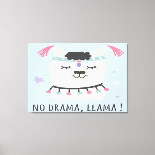Geen Drama Canvas Afdruk (Voorkant)