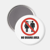 Geen drama gebied magneet (Voorkant / Achterkant)