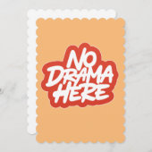 Geen drama hier feestdagenkaart (Voorkant / Achterkant)