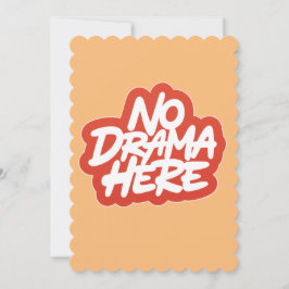 Geen drama hier feestdagenkaart