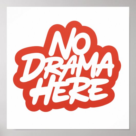 Geen drama hier poster (Voorkant)