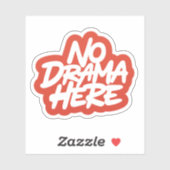 Geen drama hier sticker (Vel)