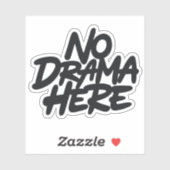 Geen drama hier sticker (Vel)