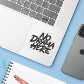 Geen drama hier sticker (Laptop met iPhone)