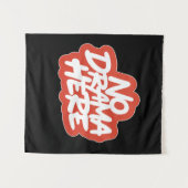 Geen drama hier wandkleed (Voorkant (horizontaal))