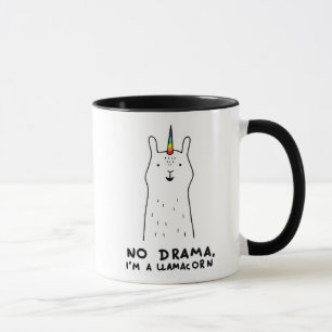 Geen drama, ik ben een Llamacorn Mok