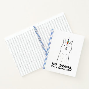 Geen drama, ik ben een Llamacorn Notitieboek