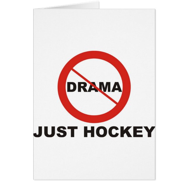 Geen Drama Just Hockey (Voorkant)
