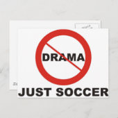 Geen Drama Just Soccer Briefkaart (Voorkant / Achterkant)