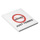 Geen Drama Just Tennis Notitieblok (Schuin)