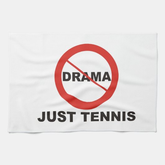 Geen Drama Just Tennis Theedoek (Horizontaal)