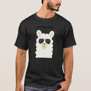 Geen Drama Lama Dieren Woordgrap Koele Lama Met Z T-shirt