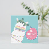 Geen Drama Lama Feestdagenkaart (Staand voorkant)