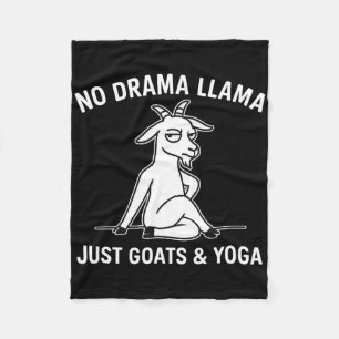 Geen Drama Lama Gewoon Geiten En Yoga Grappig Dier Fleece Deken