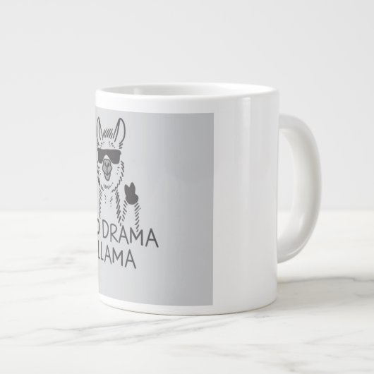 Geen drama lama grote mok (Voorkant rechts)