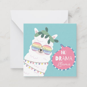 Geen Drama Lama Notitiekaartje