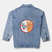 Geen drama lama (warm) denim jacket (Achterkant)