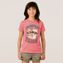 Geen Drama, Liefde Lama's & Alpaca's! Tri-Blend Shirt