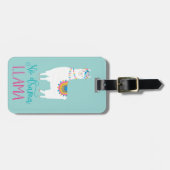 Geen Drama LLAMA Bagagelabel (Voorkant horizontaal)