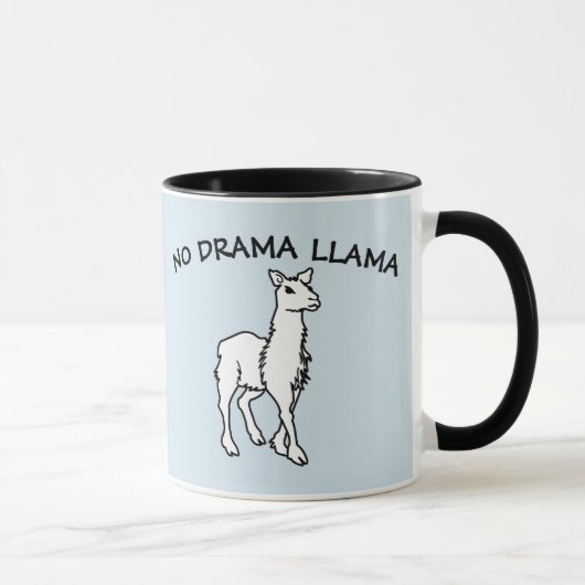 GEEN DRAMA LLAMA Coffee Mugs Mok (Rechts)