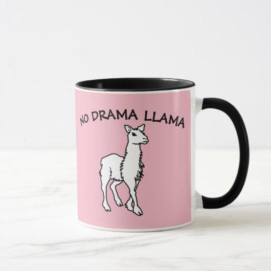 GEEN DRAMA LLAMA Coffee Mugs Mok (Rechts)