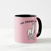 GEEN DRAMA LLAMA Coffee Mugs Mok (Voorkant rechts)