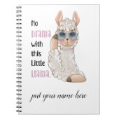 Geen Drama Llama Editable Notitieboek (Voorkant)