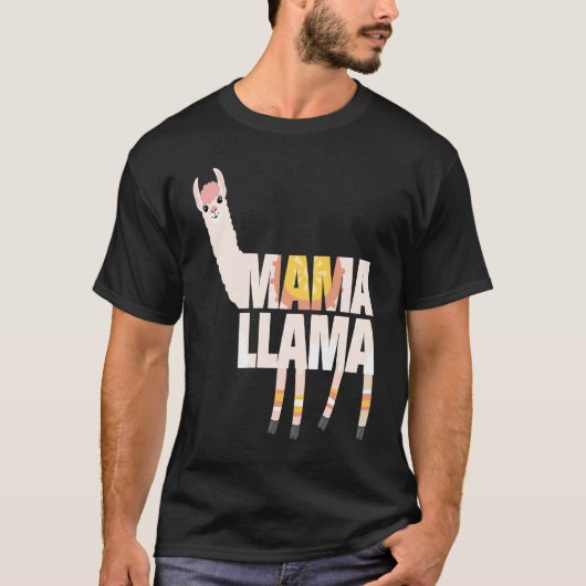 Geen Drama Llama een mama Llama voor mama Llama. T-shirt (Voorkant)